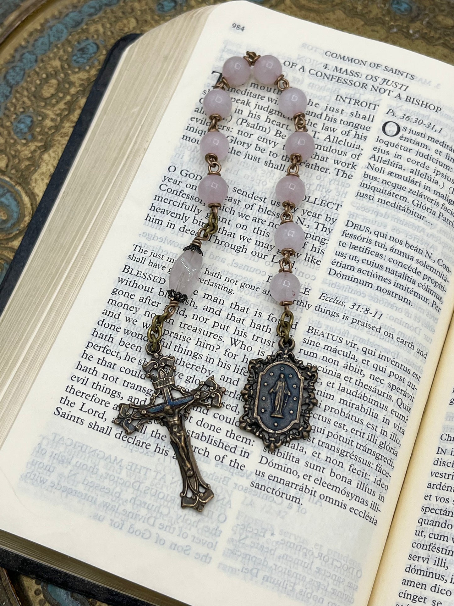 Tenner - Miraculous Medal - Rose Quartz 635430