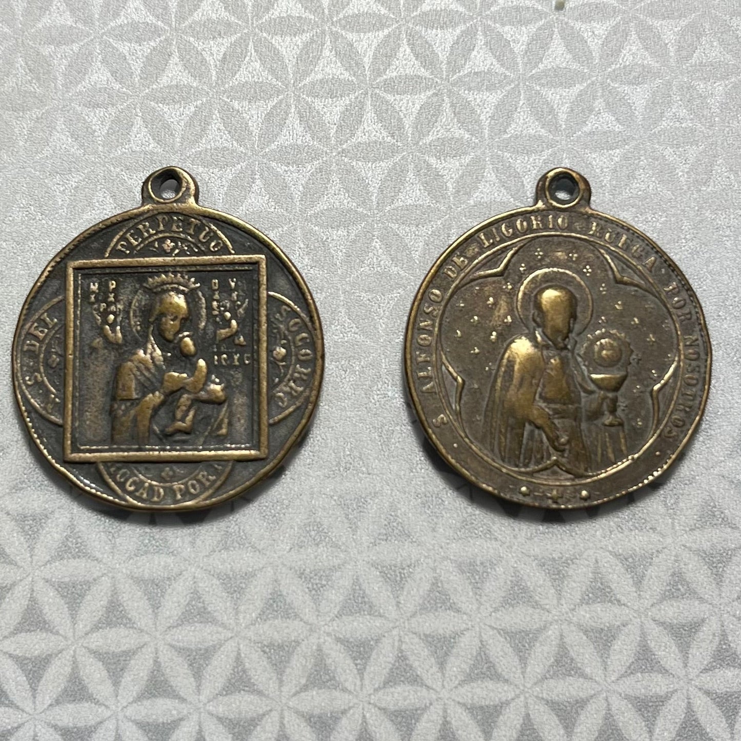 Bronze St Alphonsus Liguori medal