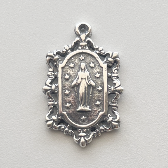 Medal, Miraculous Lace Edged
