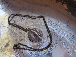 Catholic Jewelry, St. Philomena medal on Chain