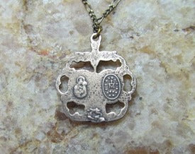 Catholic Jewlery, Necklace, Scapular Medal