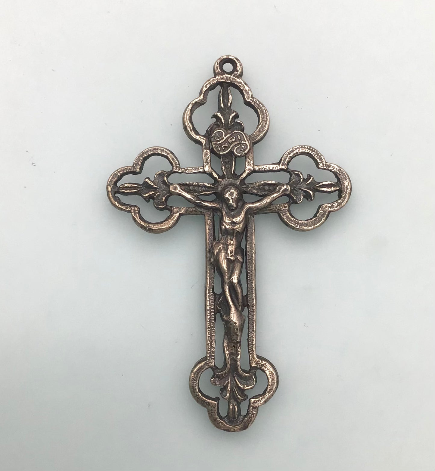 Crucifix, Lillies Openwork