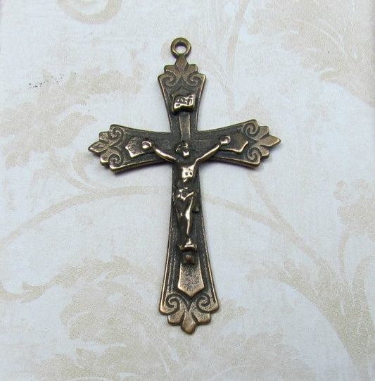Crucifix, Small Scrolls Crucifix -734