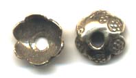 Bead caps, Bronze Small Petal