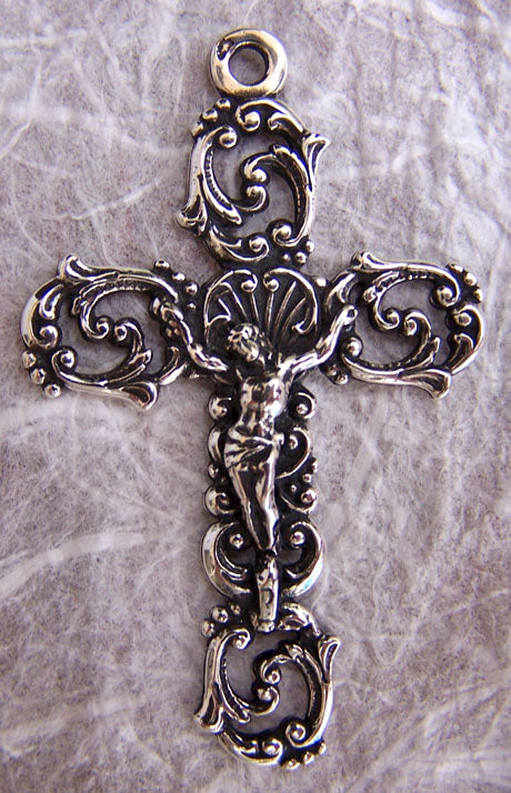 Crucifix, Elaborate Scrolls