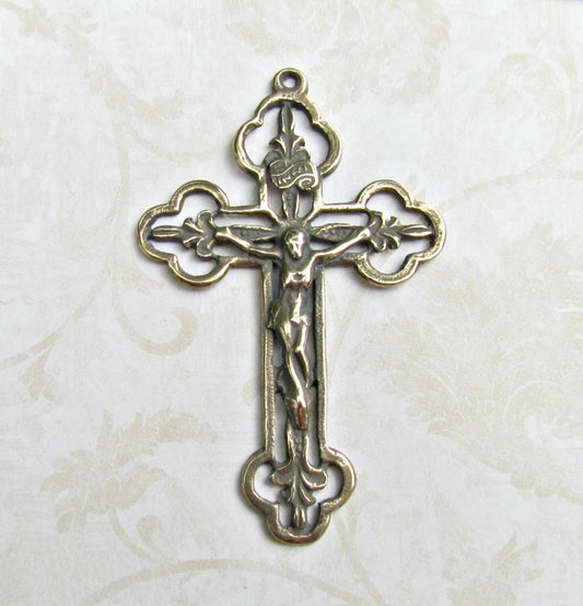 Crucifix,  Lillies Openwork -632