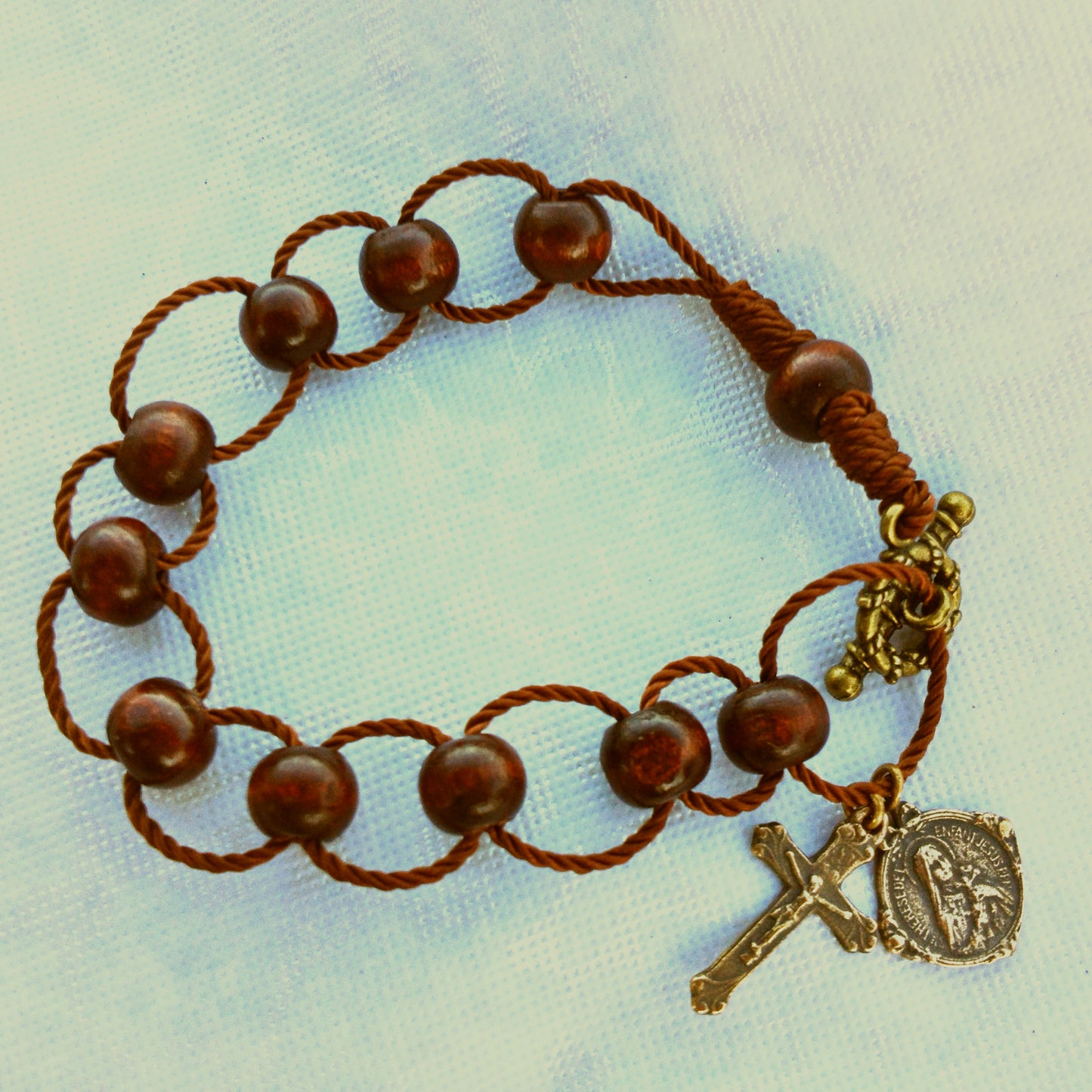 Cord Rosary Bracelet, Littleleaf Boxwood