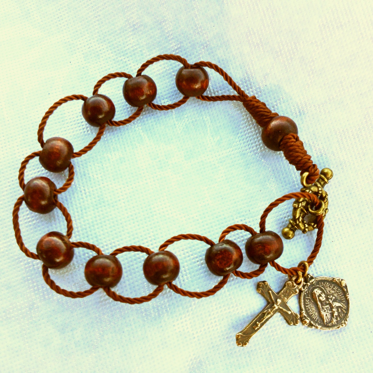 Cord Rosary Bracelet, Littleleaf Boxwood