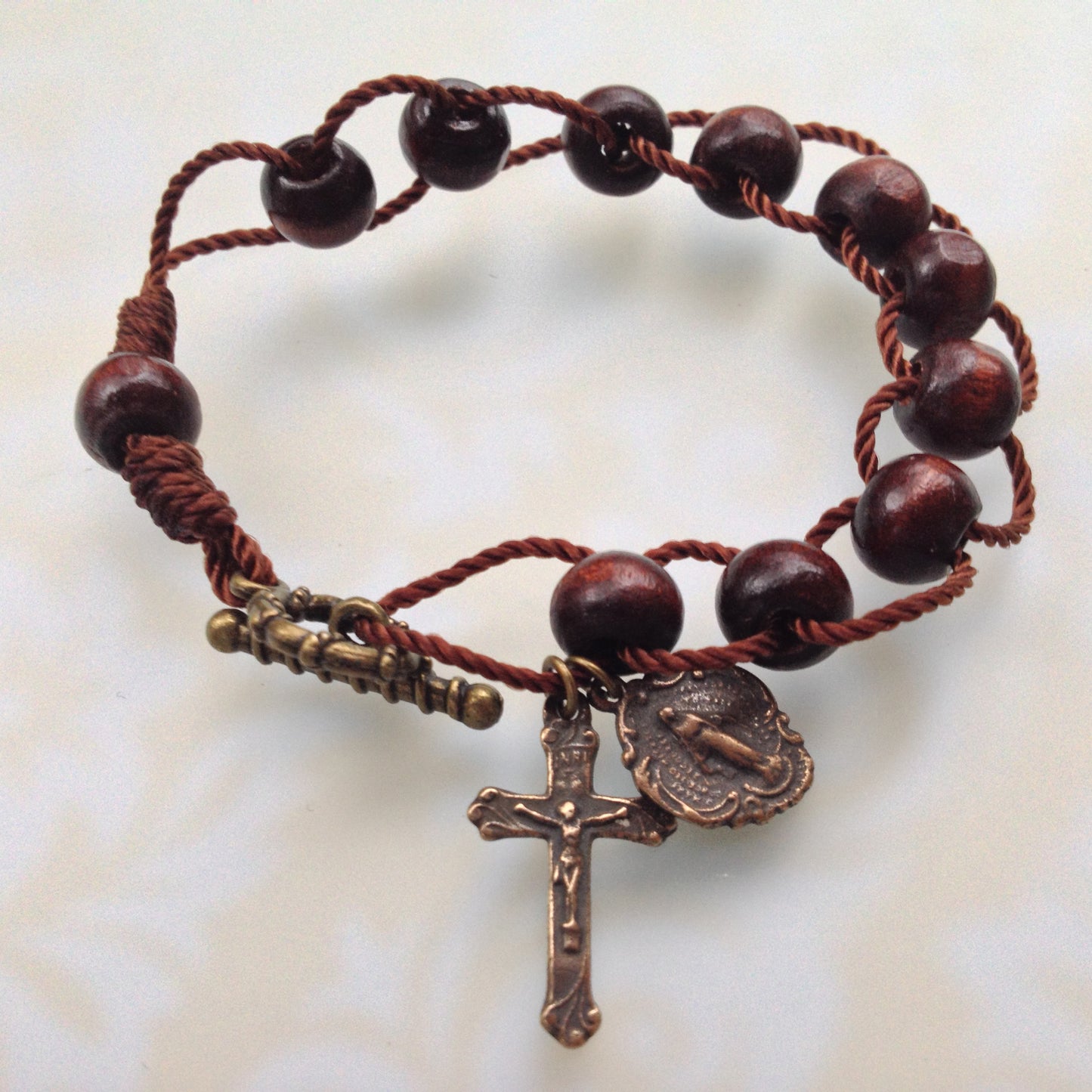 Cord Rosary Bracelet, Littleleaf Boxwood