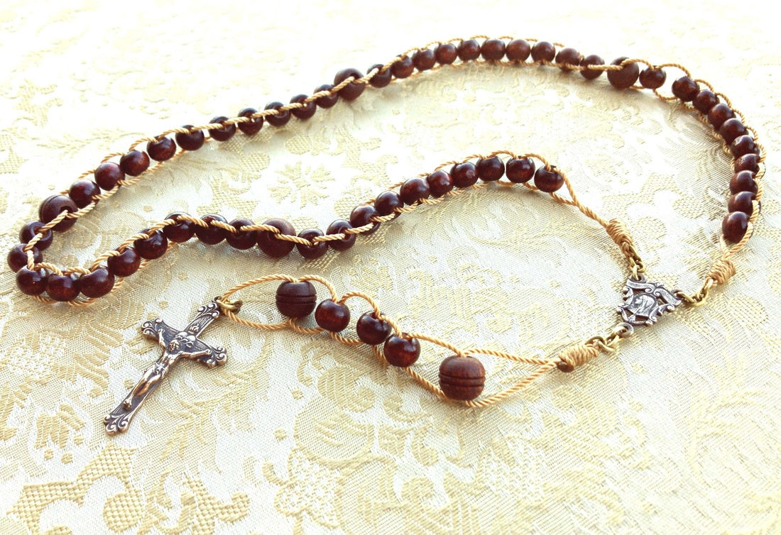 Push Rosary with Roma Crucifix (PZ8BW-T786C616)