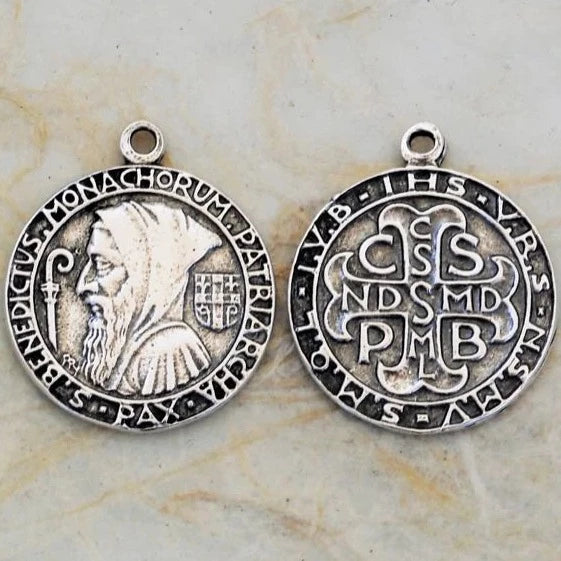 Medals, St Benedict medal, hooded, medium - 1384