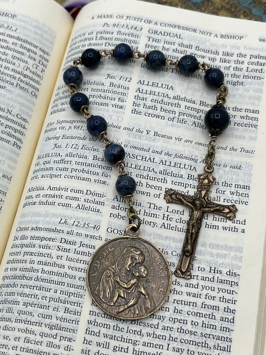 Tenner - St Joan & Our Lady of Grace - Blue Dumortierite - 243955