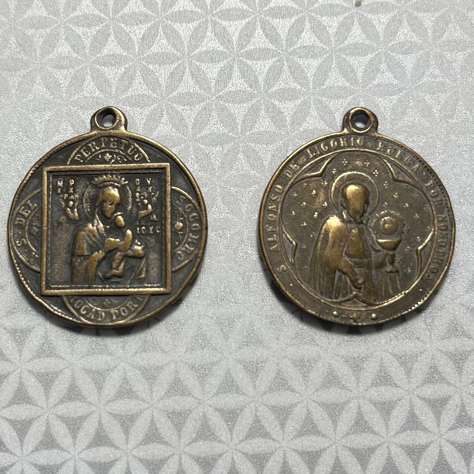 Bronze St Alphonsus Liguori medal