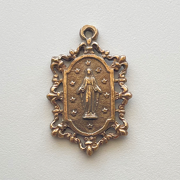 Medal, Miraculous Lace Edged