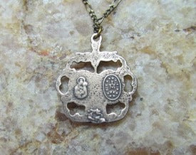 Catholic Jewlery, Necklace,  Scapular Medal