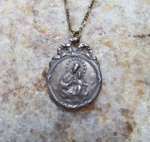 Catholic Jewelry, Ribbon Scapular Medal