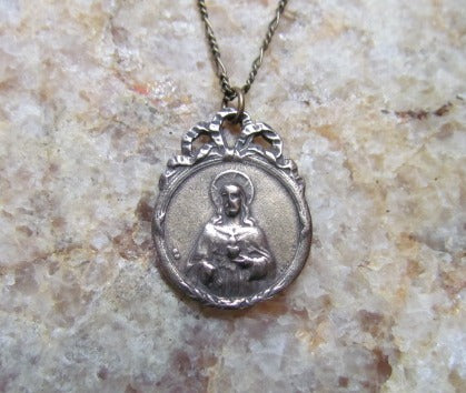 Catholic Jewelry, Ribbon Scapular Medal