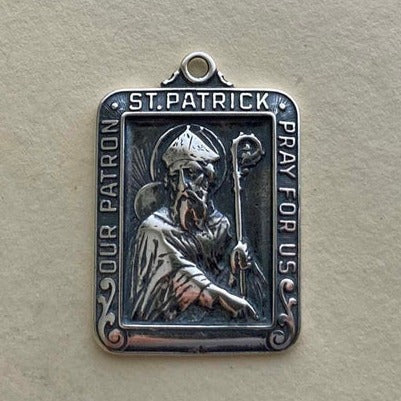 Solid Bronze St Patrick medal