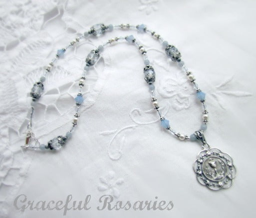 Catholic Jewelry, Sterling Silver Chalice medal Necklace