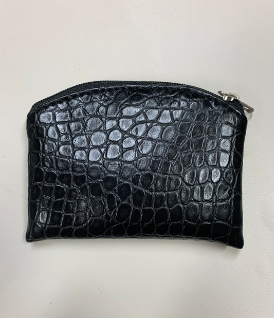 Rosary pouch, Black Crocodile