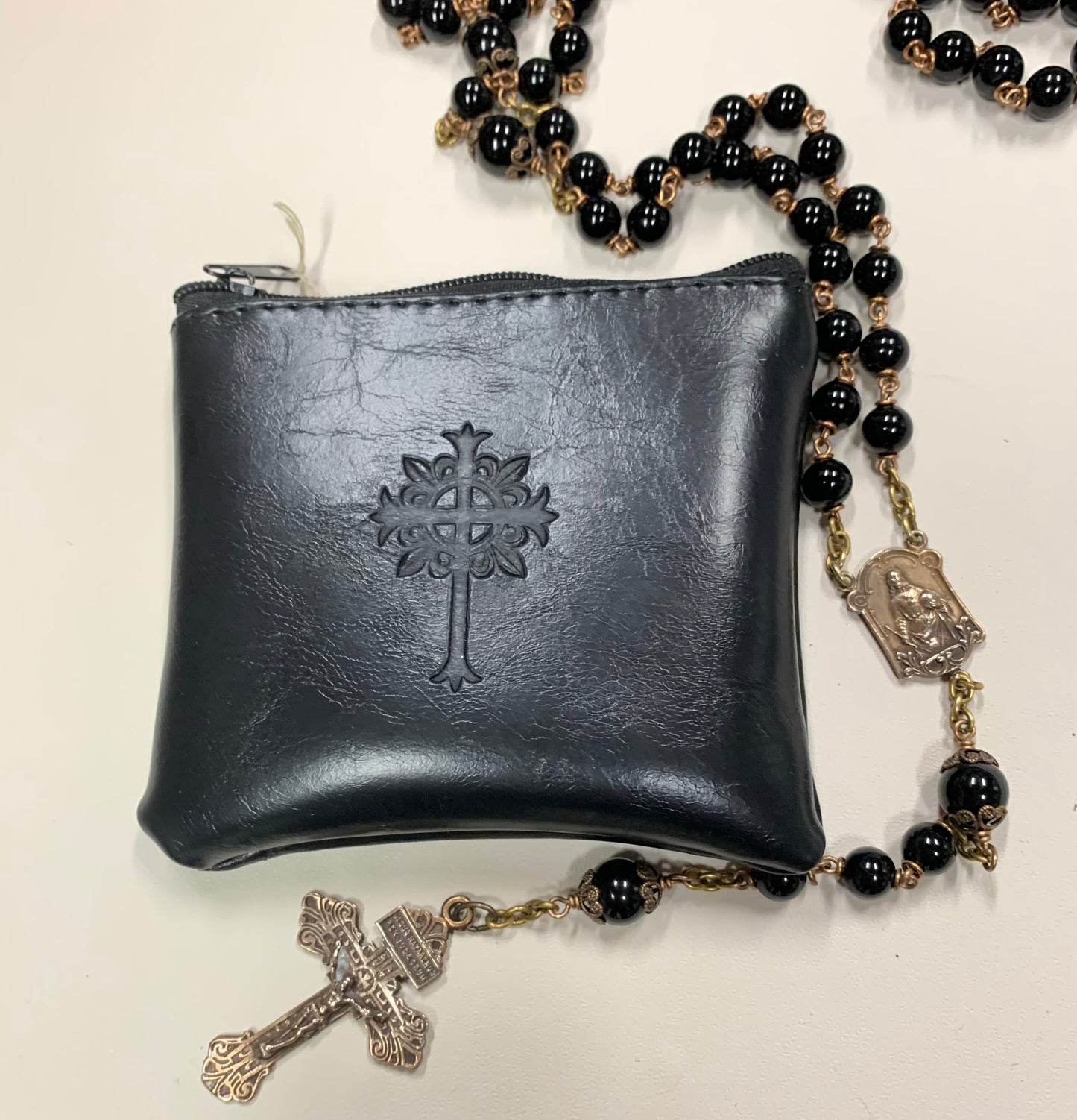 LARGE Owl Rosary Pouch / Coin Purse GREAT FOR 8MM bead rosary