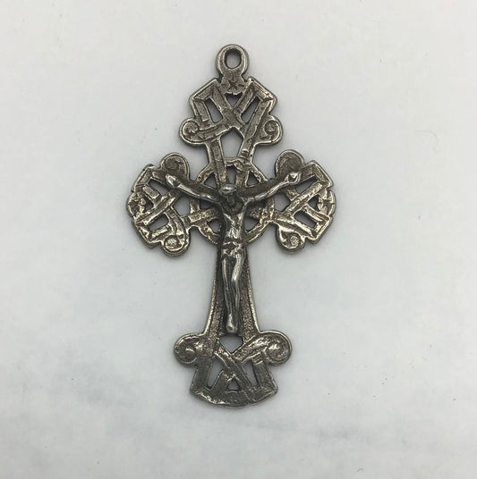 Crucifix, Antique Celtic white bronze