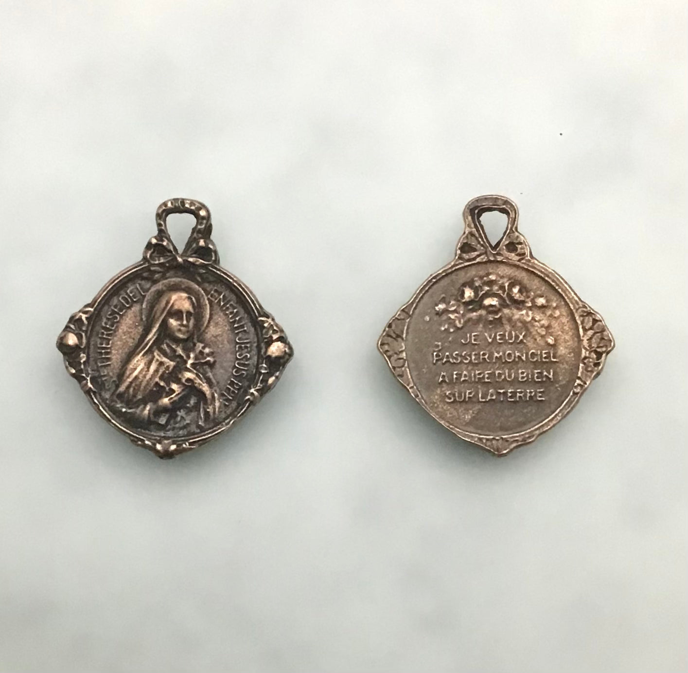 Medal, St. Therese, Tiny