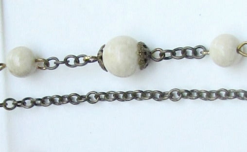 Chain -Tiny Brass Rosary Chain  2.5x3.5