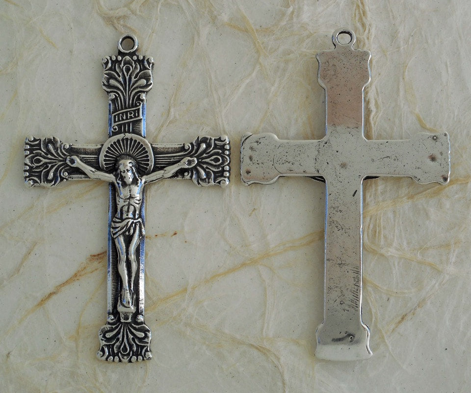 Crucifix, Lillies, Beautiful Detail
